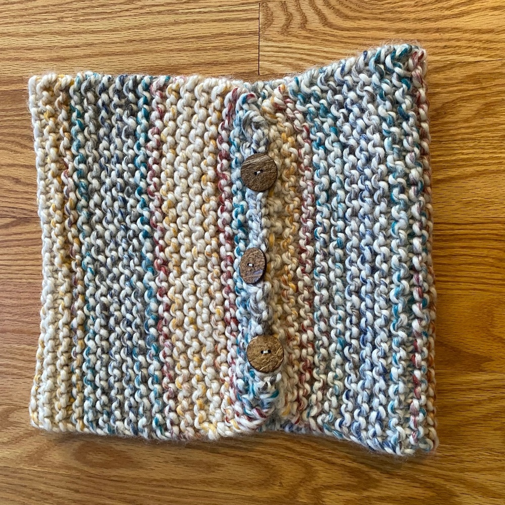 New Infinity Scarf, Cowl, Neck Warmer , Gaiter , Button-up Scarf